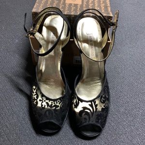 Fun party, strapy lacy heels!